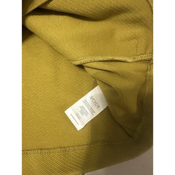 Cabi Cropped Jacket Size Sm Mustard Yellow Zip - Picture 9 of 10